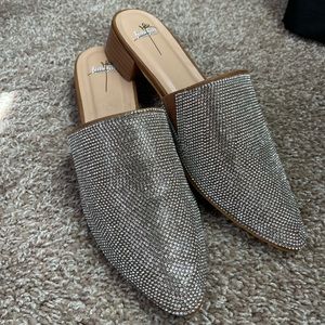 Bisou Bisou Rhinestone Mules